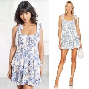 Yumi Kim Elise Dress – Positano Blue Floral –‎ XS
